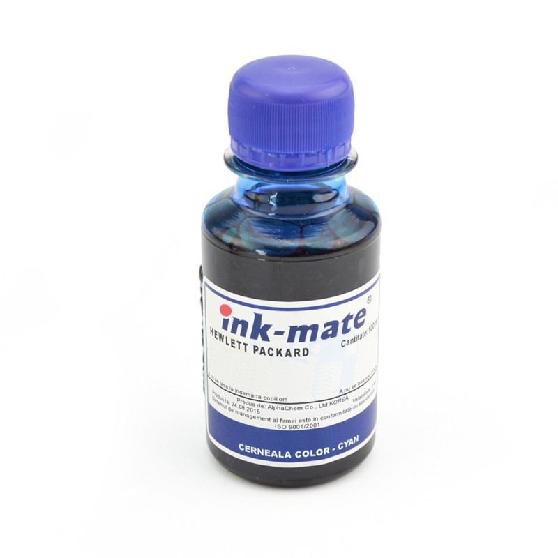 Cerneala refil cyan (albastru) pentru imprimantele HP 1000 ml - imagine 3